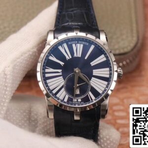 Roger Dubuis Excalibur DBEX0535 1:1 Best Edition PF Factory Blue Dial Swiss ETA9015