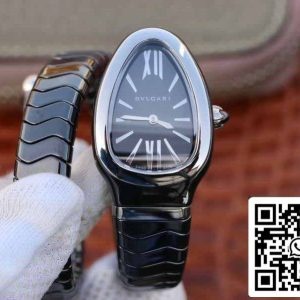 ブルガリSrpentiスピガ102735 1:1ベスト版BVファクトリーブラックスティールスイスクォーツムーブメント