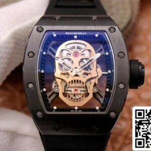 リシャール・ミル RM052-01 1:1 ベスト・エディション ZFファクトリー ローズゴールド スカルダイヤル スイス製ムーブメント