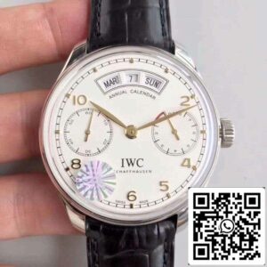 IWCのポルトギーゼ年次カレンダーIW503501 YLファクトリー1:1ベスト版スイスETA52850ホワイトダイヤル