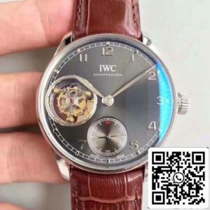IWC ポルトギーゼ・トゥールビヨン IW546301 YLファクトリー 1:1 ベスト・エディション スイス製トゥールビヨン 無煙炭文字盤
