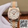 ロレックス デイトジャスト 36mm ステンレススチール ツートン GM ファクトリー 1:1 ベストエディション 18K ゴールドラップ スイス製 ETA3135