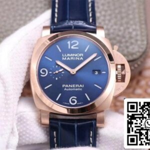 パネライルミノールマリーナゴールドテックPAM01112 1:1ベスト版VS工場ブルーダイヤルスイスP9010