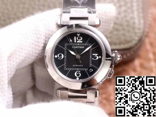 1 52 fff8afaa 1753 4a7b 93ab 8489f829a8ee Cartier Pasha W31076M7 1:1 Best Edition V9 Factory Black Dial Swiss Cal.049
