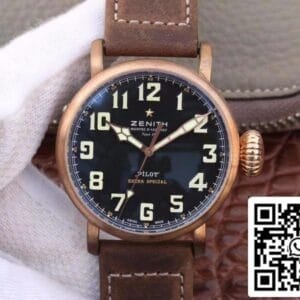ゼニスパイロットタイプ20エクストラXF工場機械式時計1:1ベスト版スイスETA2824-2ブラックダイヤル