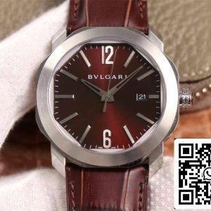 ブルガリ オクト 102705 1:1 ベストエディション BVファクトリー レディッシュブラウンダイヤル