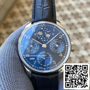 IWC Calendario Perpetuo Portoghese IW503401 1:1 Best Edition APS Factory Quadrante Blu