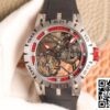 Roger Dubuis Excalibur Spidr (king series) RDDBEX0622 Tourbillon JB Factory 1:1 Best Edition red skeleton dial Swiss RD505SQ