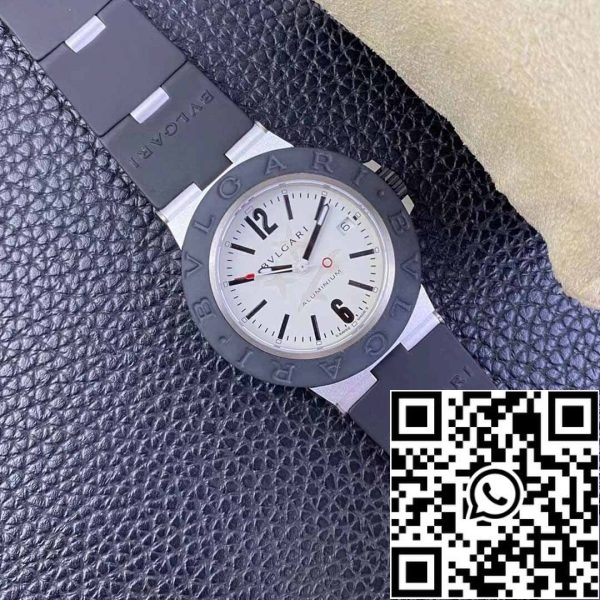 11 39 07bd9e92 3fc1 4615 a8e1 df0dc31ba510 Bvlgari aluminij Steve Aoki 103539 1:1 Best Edition BV Factory White Dial