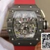2 115 01d2ca15 08cf 40dd 9445 e090f9b6e875 Richard Mille RM11-03 1:1 Best Edition KV Factory Carbon Fiber Red Strap