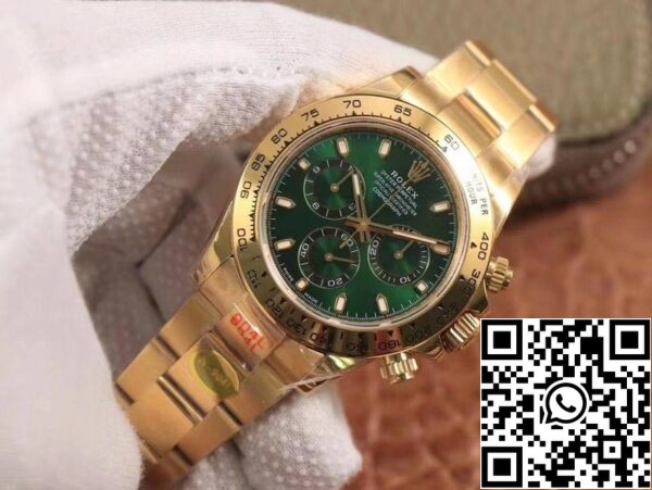 2 132 534ae54f e56e 4e3a 9138 af1a8cc47ae6 Rolex Daytona M116508-0013 1:1 Najboljša izdaja Noob Factory Green Dial švicarski ETA4130