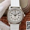 Patek Philippe Aquanaut 5067A-024 1:1 Best Edition PPF Factory Diamond White Dial