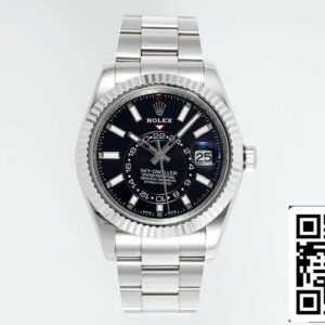Rolex Sky Dweller M336934-0007 1:1 Best Edition ZF Factory fekete számlap