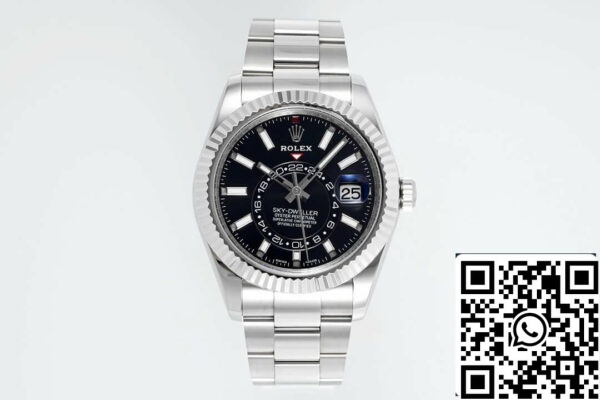 2 14 FE31B2F9 4D1F 4212 BE8B D0F29F825D72 롤렉스 스카이 드웰러 M336934-0007 1:1 베스트 에디션 ZF 팩토리 블랙 다이얼