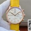 2 155 e79419de ea07 432e 9c4f 865c8633de3e IWC Portoghese ZF Factory 1:1 Best Edition Cinturino Giallo