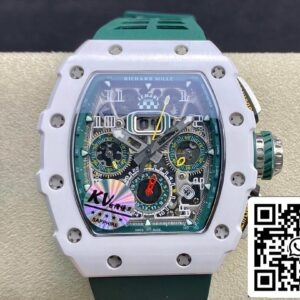 Richard Mille RM011-03 1:1 Best Edition KV Factory Green Strap