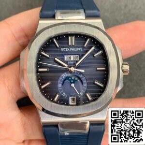 パテックフィリップノーチラス5726 1:1ベスト版GRファクトリーV2ブルーラバーストラップ
