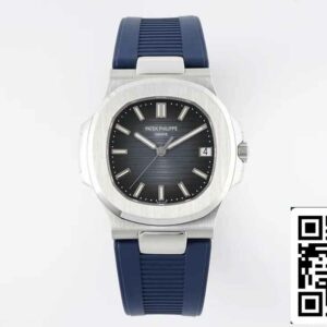 パテックフィリップノーチラス5711 1:1ベスト版PPFファクトリーブルーラバーストラップ