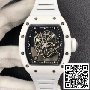 リシャール・ミル RM055 1:1 ベストエディション ZF ファクトリー ホワイトセラミック