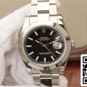 Rolex Datejust M126300-0011 1:1 Най-добро издание EW Фабрика черен циферблат