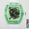 2 21 83ba48bc 3904 4d77 bf83 b8f0b11ed28f Replika Richard Mille RM055 Best 1:1 Edition RM Factory Green Transparent Case