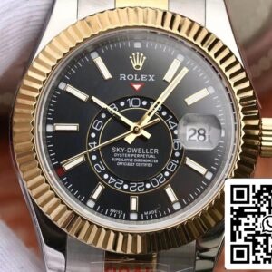 Rolex Sky Dweller M326933-0002 Best 1:1 Edition Noob Factory quadrante nero