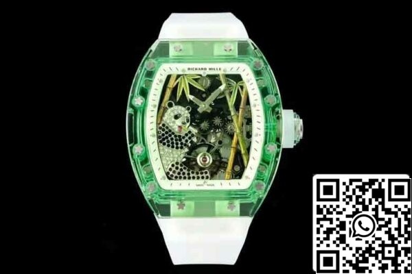2 24 cd6b1aec ddf2 4820 8489 08323c2e8f07 リシャール・ミル RM26-01 トゥールビヨン ベスト1:1 エディション RMファクトリー グリーントランスペアレントケース