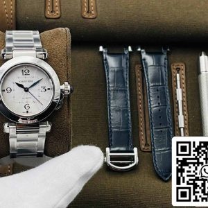 Cartier Pasha WSPA0013 35MM 1:1 Best Edition BV Factory Steel Strap