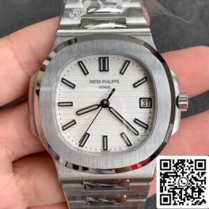 パテックフィリップノーチラス5711/1A-011 1:1ベストエディションGRファクトリーホワイトダイヤル