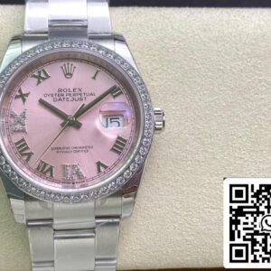 Rolex Datejust M126284RBR-0024 1:1 Best Edition EW Factory Pink Dial