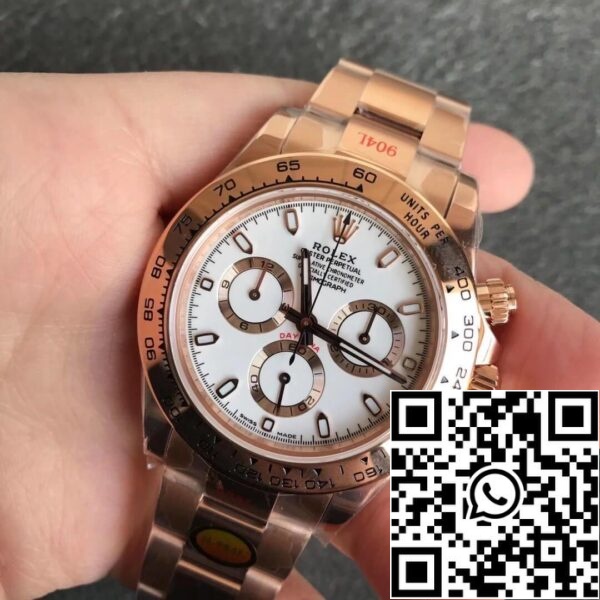 2 3 35e0d88c 3ff2 49dc b33f 34b00d595b4b Rolex Daytona m116505-0010 1:1 Best Edition Noob Factory Белый циферблат