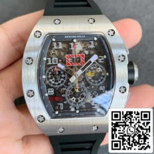 リシャール・ミル RM011 1:1 ベストエディション KVファクトリー ブラックラバーストラップ