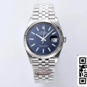 Rolex Datejust 36MM M126234-0049 1:1 Best Edition чистый заводской синий циферблат