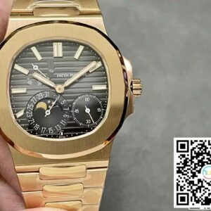 パテックフィリップノーチラス5712/1R-001 1:1ベストエディションPPFファクトリーV2ブラウンダイヤル