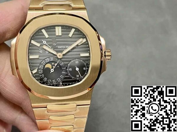 2 47 15331775 5212 4f96 b2df 40e24bcea913 Patek Philippe Nautilus 5712/1R-001 1:1 Best Edition PPF Factory V2 Ruskea kellotaulu