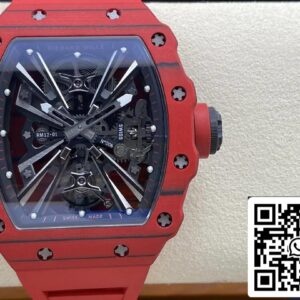 Richard Mille RM12-01 Tourbillon 1:1 Best Edition RM Factory Red Rubber Strap