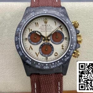 Rolex Daytona Cosmograph Diw po meri različica 1: 1 Najboljša izdaja Noob Factory Brown Strap