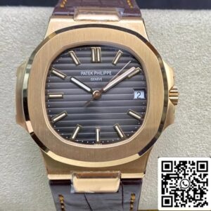 パテックフィリップノーチラス5711R 1:1ベスト版3Kファクトリーグレーダイヤル