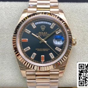 ロレックス デイデイト 40MM 1:1 ベストエディション EW ファクトリー ローズゴールド