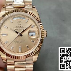 Rolex Day Date M228235-0004 1:1 Best Edition GM Factory Gold Dial V2 Diamond Dial