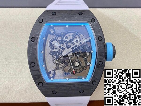 2 61 6b4af992 f555 480c a524 162a25944af9 Richard Mille RM-055 1:1 Best Edition BBR Factory Fibra de carbono