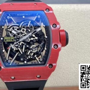 リシャール・ミル RM35-02 1:1 ベストエディション T+ ファクトリー レッドカーボンファイバー NTPT ケース ブラックストラップ