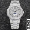 2 61 efeb49fd 223e 4227 9b9a 06d01a188d4a Patek Philippe Nautilus 5726/1A-014 1:1 Best Edition R8 Factory Gypsophila Diamond Dial