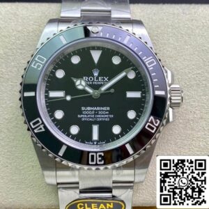 ロレックスサブマリーナM124060-0001 41MM 日付なし 3230ムーブメント クリーンファクトリーブラックダイヤル