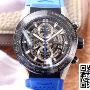TAG Heuer Carrera CAR2A1T.FT6052 1:1 Best Edition XF Factory Blue Rubber Strap