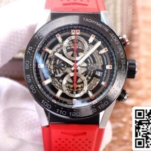 TAG Heuer Carrera CAR2A1Z.FT6050 1:1 Best Edition XF Factory Red Rubber Strap