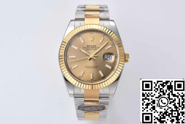 2 73 30C77356 7D77 4CEA BF7F E0752354A12E 롤렉스 데이트저스트 41MM M126333-0009 1:1 베스트 에디션 클린 팩토리 골드 다이얼