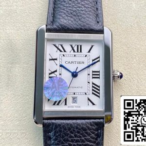 Cartier Tank WSTA0029 1:1 Best Edition AF Factory Quadrante bianco