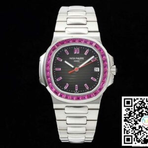 Patek Philippe Nautilus 5711 1:1 Best Edition GR Factory Diamond-set Black Dial