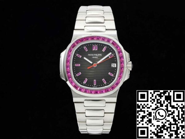 2 77 9f7779c6 90c3 4f0e 9069 6e1a7868888a Patek Philippe Nautilus 5711 1:1 Best Edition GR Factory Diamantbesetztes Schwarzes Zifferblatt